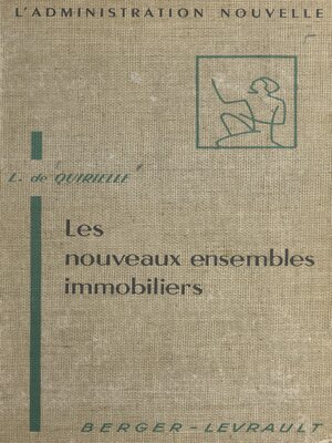 cover image of Les nouveaux ensembles immobiliers